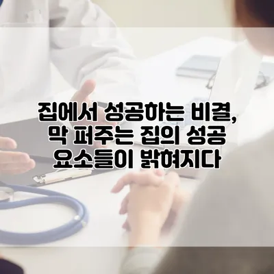 집에서 성공하는 비결, 막 퍼주는 집의 성공 요소들이 밝혀지다